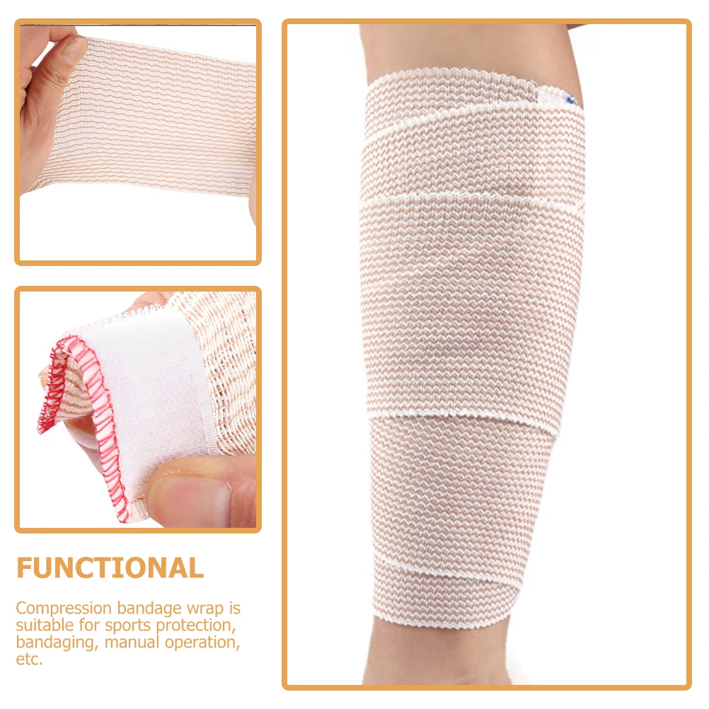 

3pcs Elastic Bandage 10cmx4 5mx4 5m Red 5mx4 5m Yellow Sports Compression Breathable Thigh Wrap Stomach Foot Tape Leg