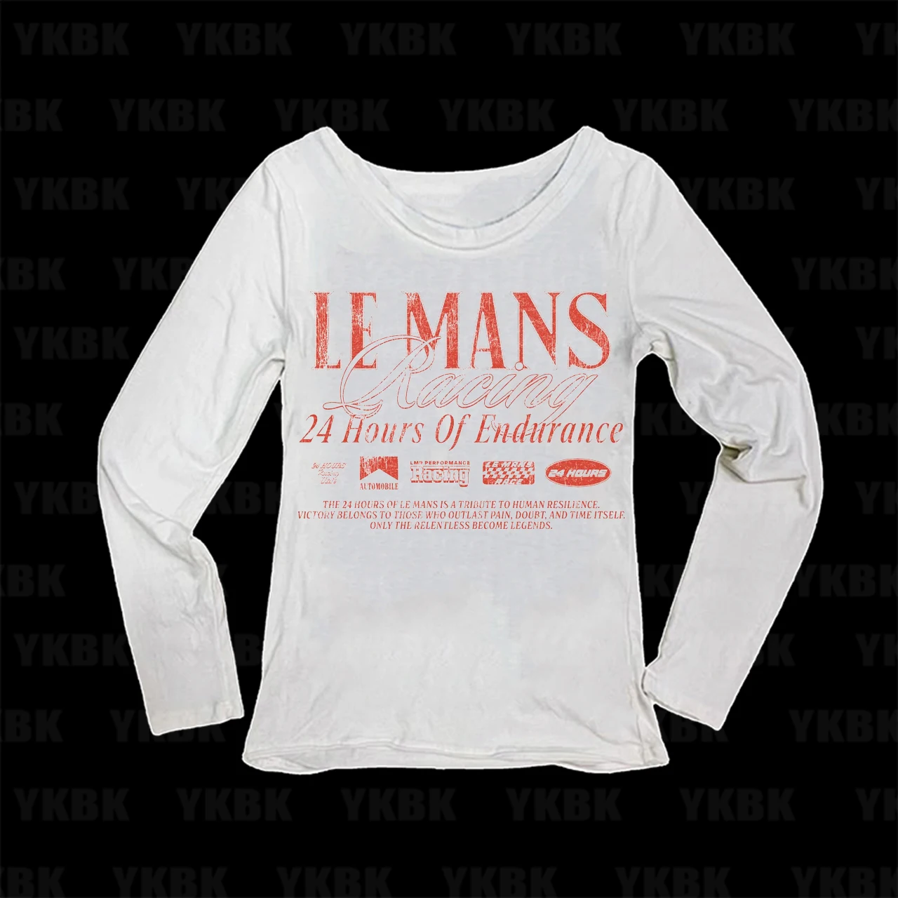 Le Mans Racing 24 Hours Of Endurance Graphic Print Women Long Sleeve Tshirt Retro Motorsport Slim O Neck Female Tops