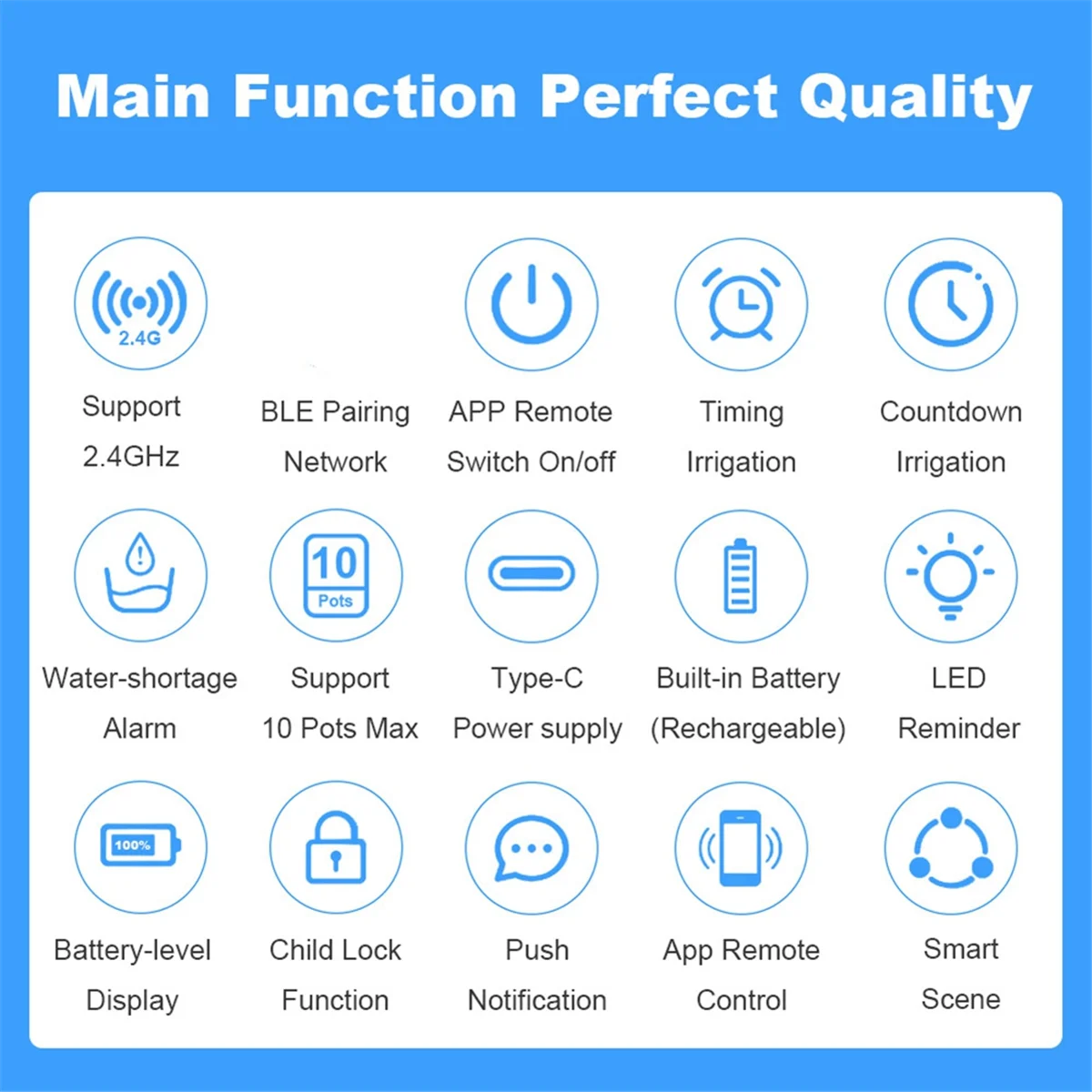 

A45U Tuya WiFi Smart Intelligent Drip Irrigation Automatic Self Watering System Plant Watering Spike Device for Indoor Plants