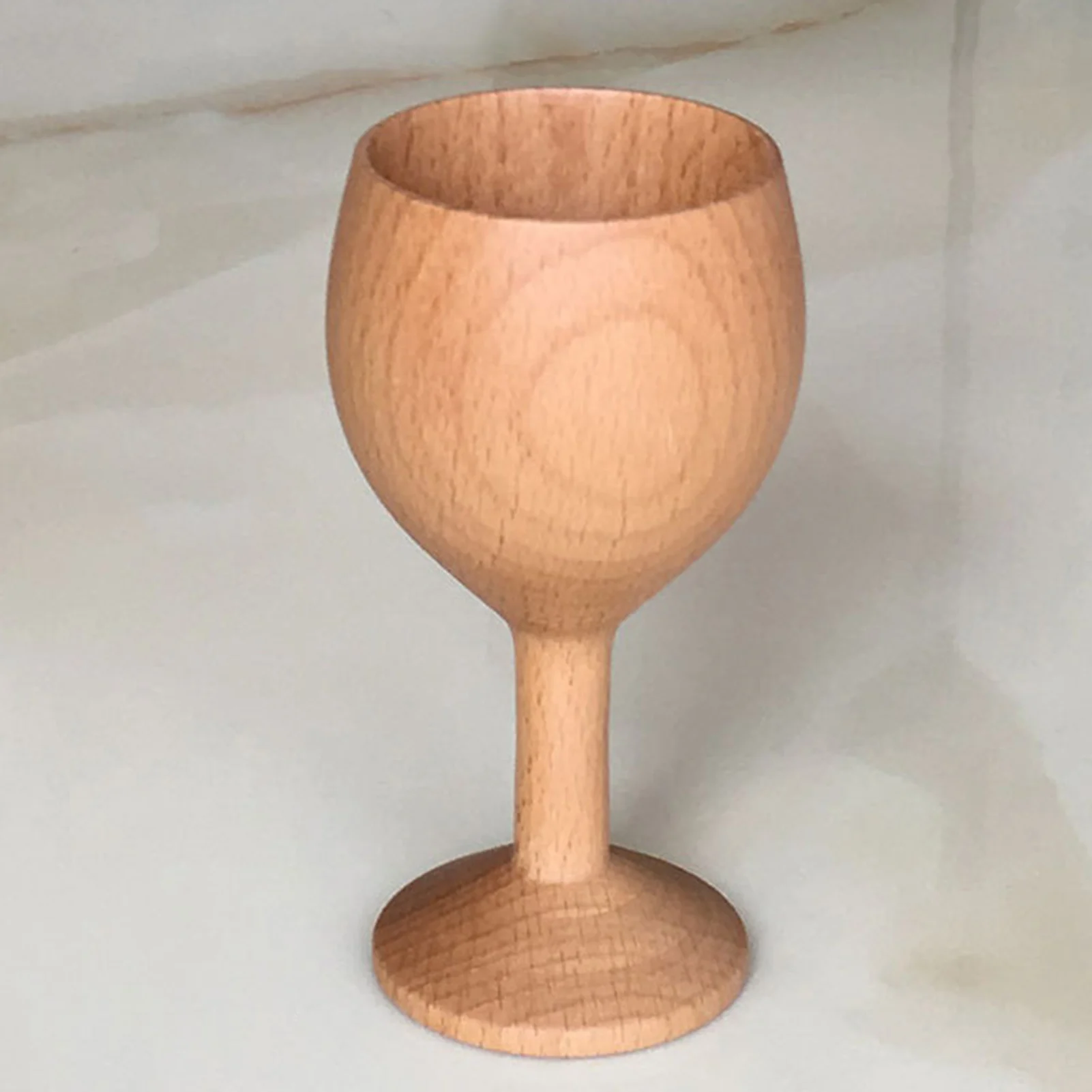 Multi-Functional Wood Mug Goblet Sturdy Material Unbreakable Vintage Grape Drinking Cups Suitable for Barbecues Picnics