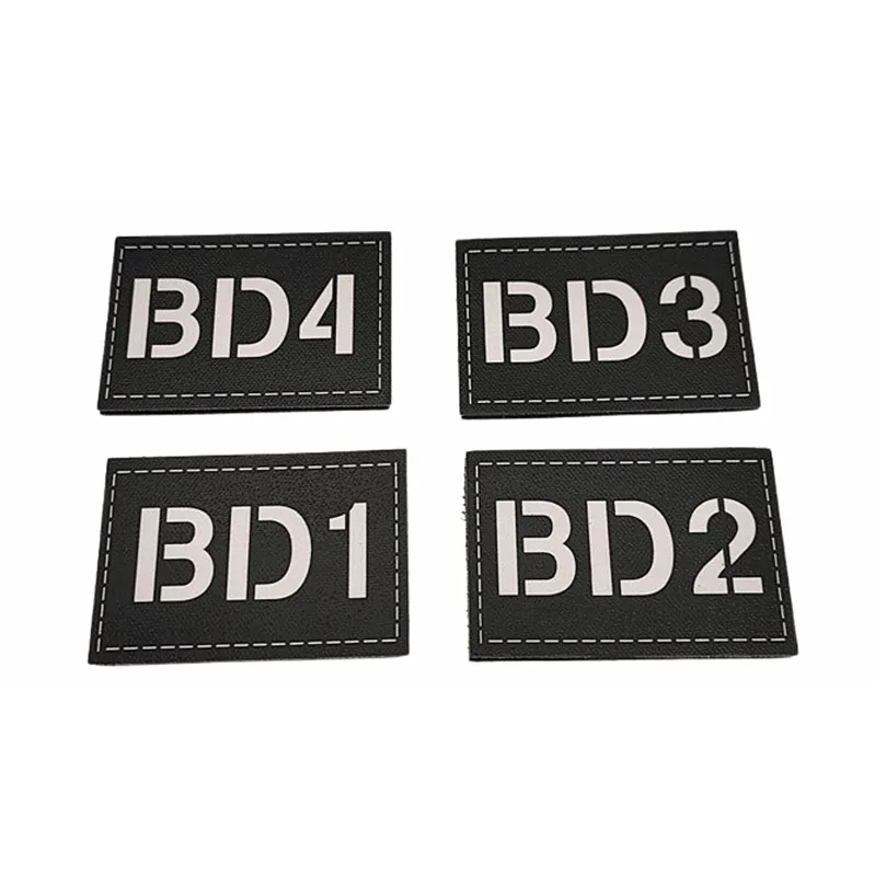 Escape from Tarkov Patch Black Division Numbers BD1 BD2 BD3 BD4 Tactical Armband Printed DIY Clothing & Backpack Decoration