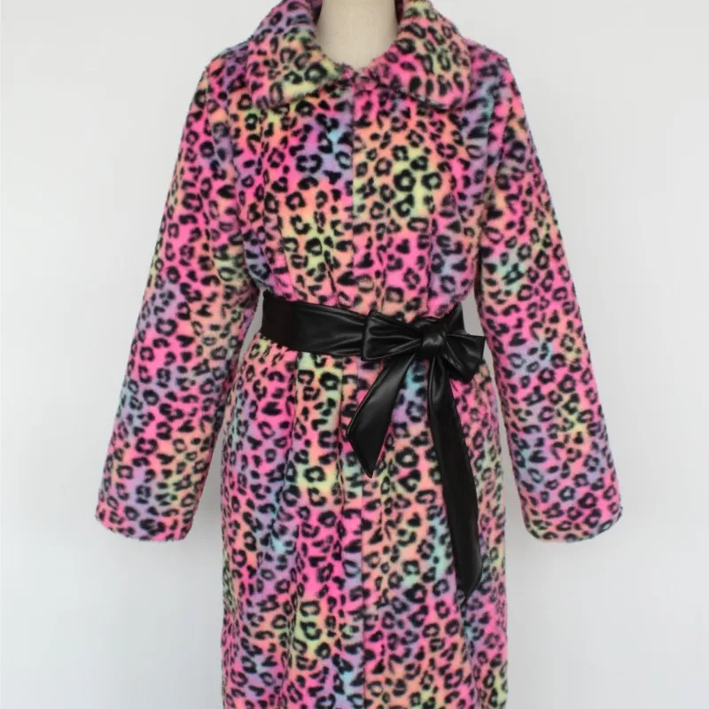 2025 inverno engrossar jaquetas quentes alongar casacos de pele casacos macios jaqueta outerwear retro das mulheres natal pele do falso jaqueta leopardo