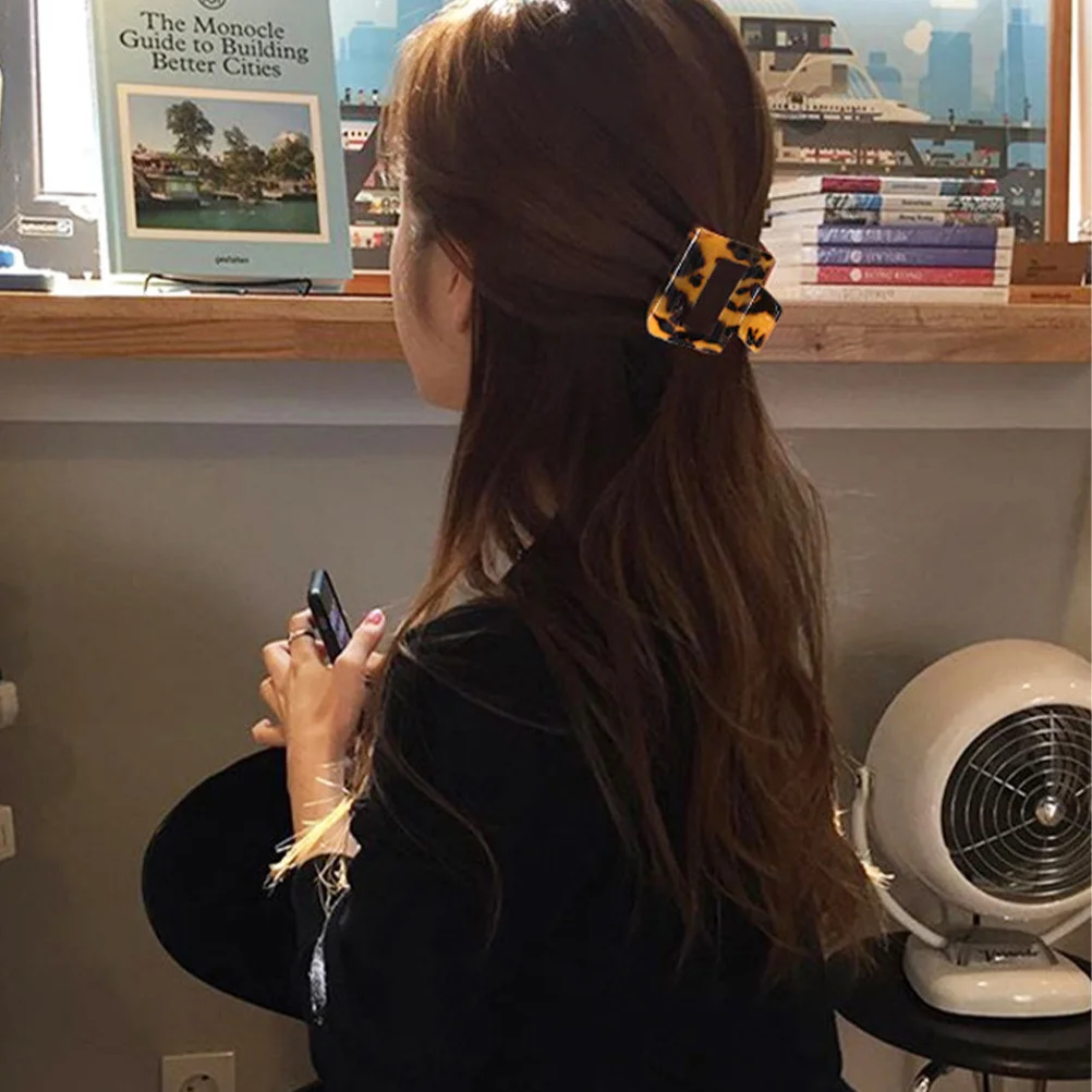 

1 шт., ацетатный коготь для волос, креативный коготь для хвоста, нескользящая заколка для волос, вечерние инструменты для мытья лица, элегантный зажим для челюсти, головной убор в стиле ретро