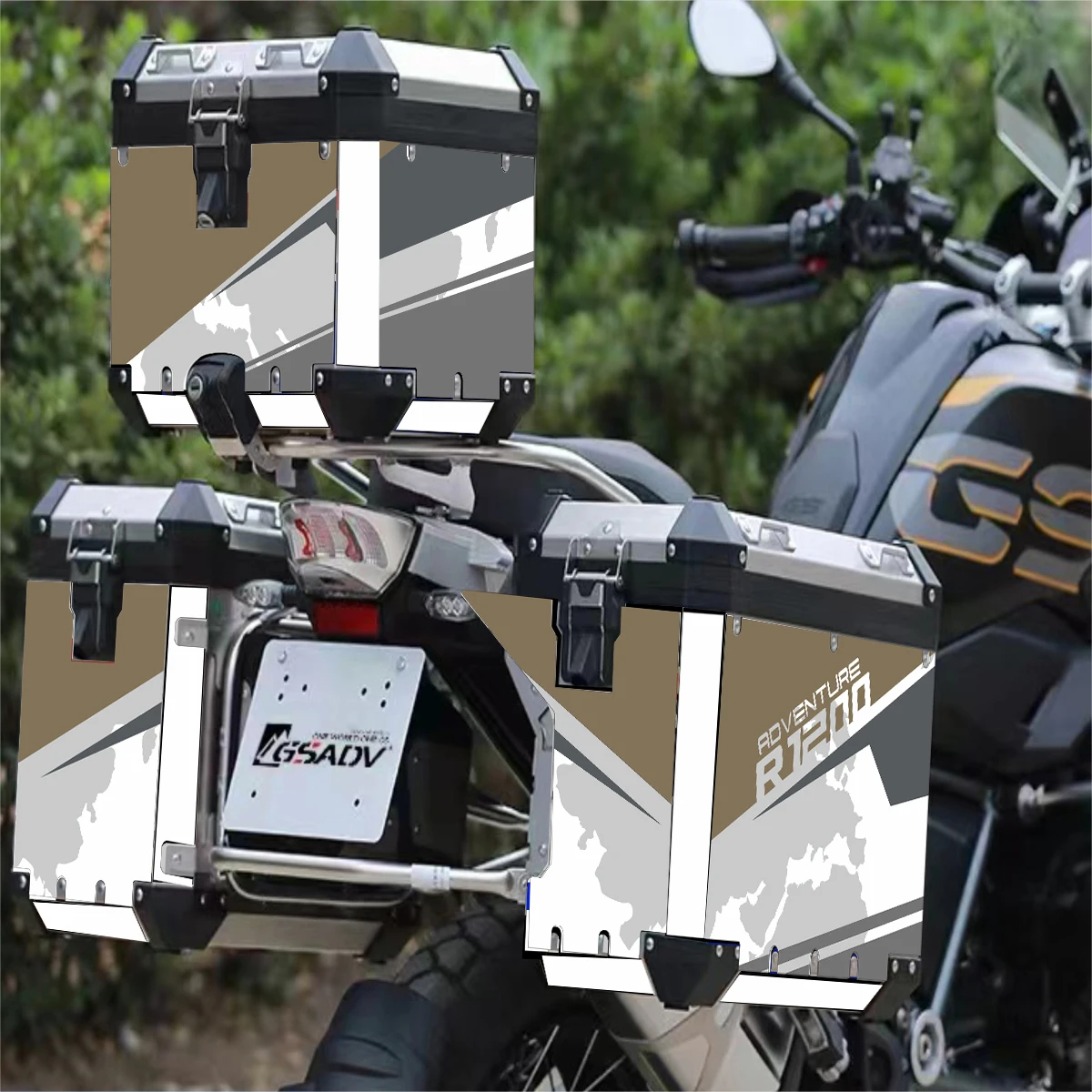 For BMW R1200GS ADV LC Case Box Sticker Motorcycle Decal Aluminum Box Sticker For BMW Panniers 40 GS R1250GS Adventure