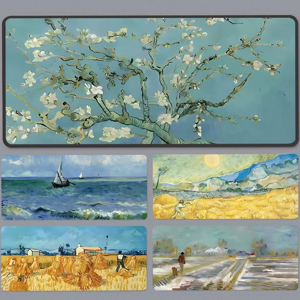 

Van Gogh Oil Painting Mousepad Mousepad New Arrivals Large Gaming Mousepad L XL XXL Gamer Mouse Pad Size For Keyboards Mat