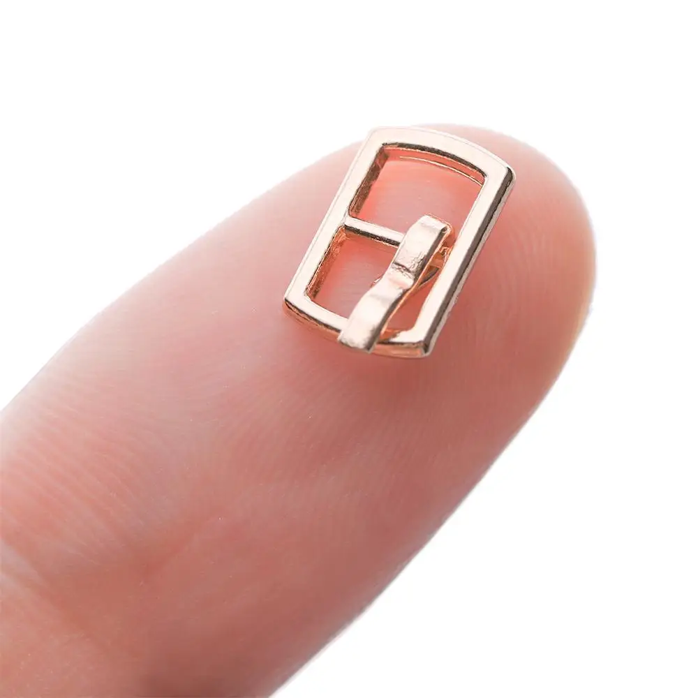 3/6 قطعة عالية الجودة 4 ألوان أكياس الملحقات Diy بها بنفسك دمى أبازيم ثلاثي الإنزلاق مشبك حزام أزرار