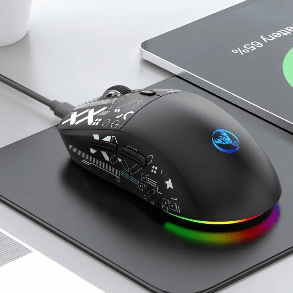 

3-mode Wireless Gaming Mouse Colorful RGB Ergonomic Laptop Wireless Mouse Rechargeable 2.4G Wireless Bluetooth Mouse Tablet