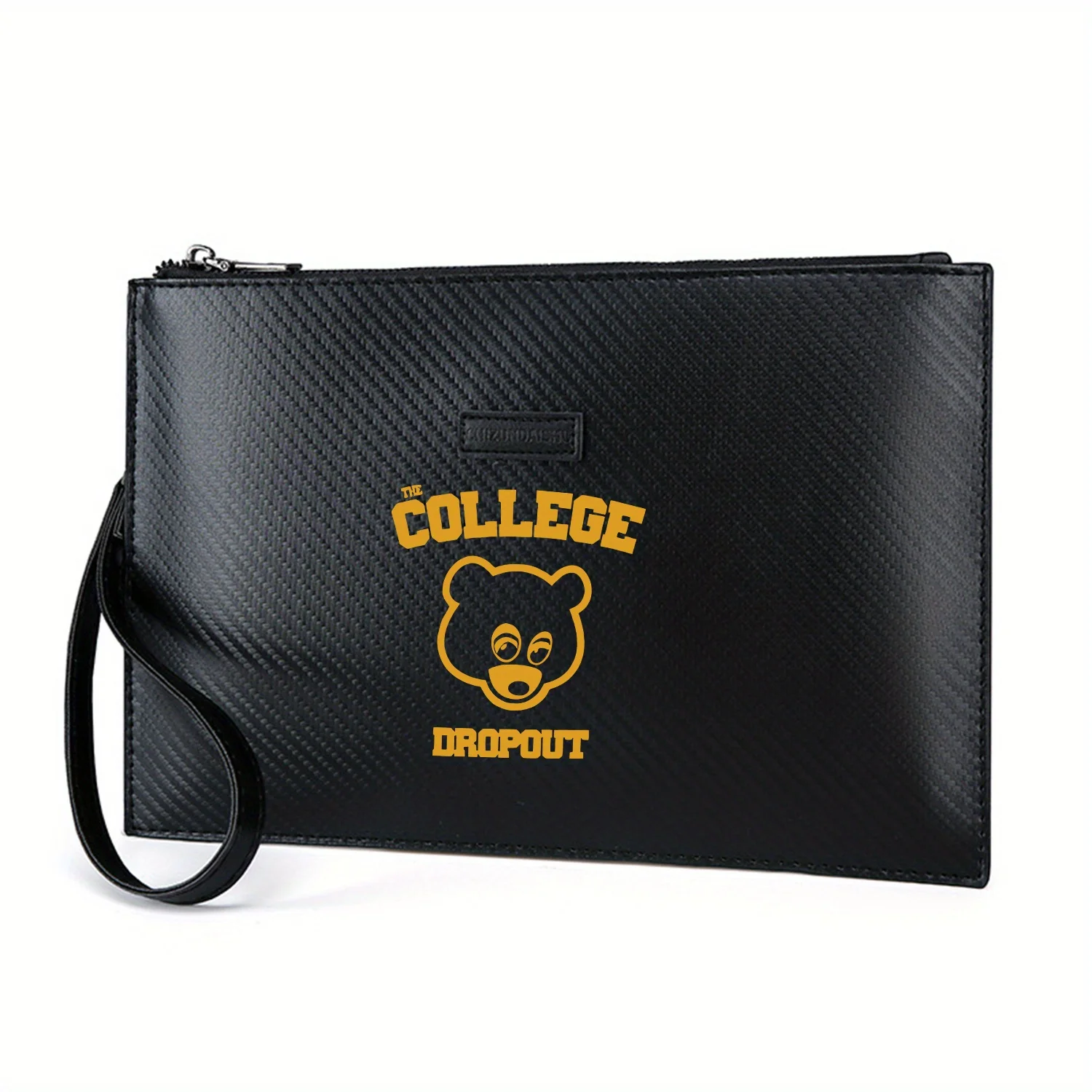 

Дизайн College Bear Dropout. Простая милая мужская сумка из искусственной кожи с логотипом и элегантным принтом, модная и практичная для повседневной носки