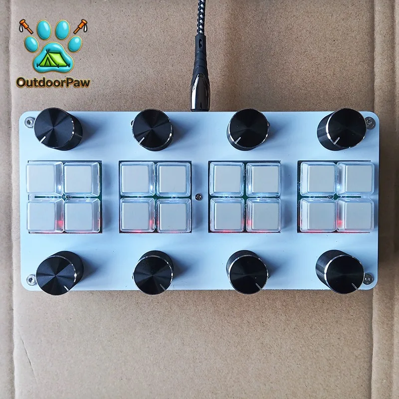 MIDI CC Controller Computer Music Host Software With Knob USB Interface 8 Switches 8 Knobs