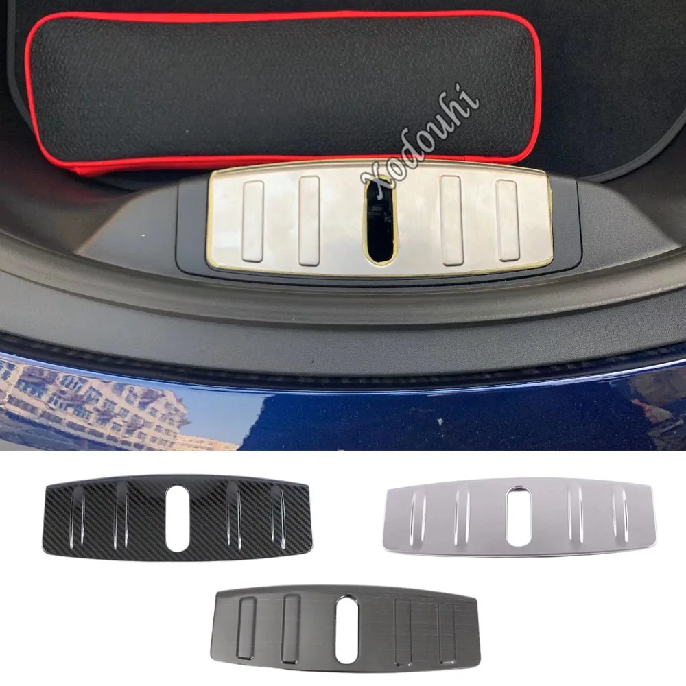 

Car Cover Front Engine Inner Bumper Stainless Steel Trim Frame Pedal For Tesla Model 3 Model3 2017 2018 2019 2020 2021 2022 2023