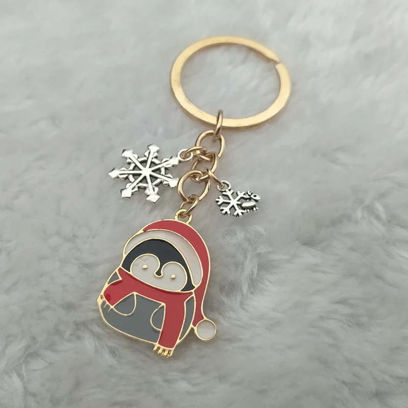 Enamel Penguin Keychain High Quality Animal Penguin Keychain Bag Chain Fashion Keychain Jewelry