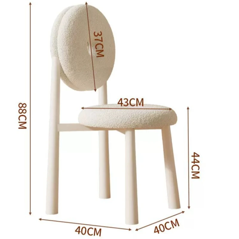 xx-Designer Beautiful Dining Chairs Kitchen Cushion Vanity Modern Dining Chairs Salon Bedroom Sillas Comedor Nordic Furniture*