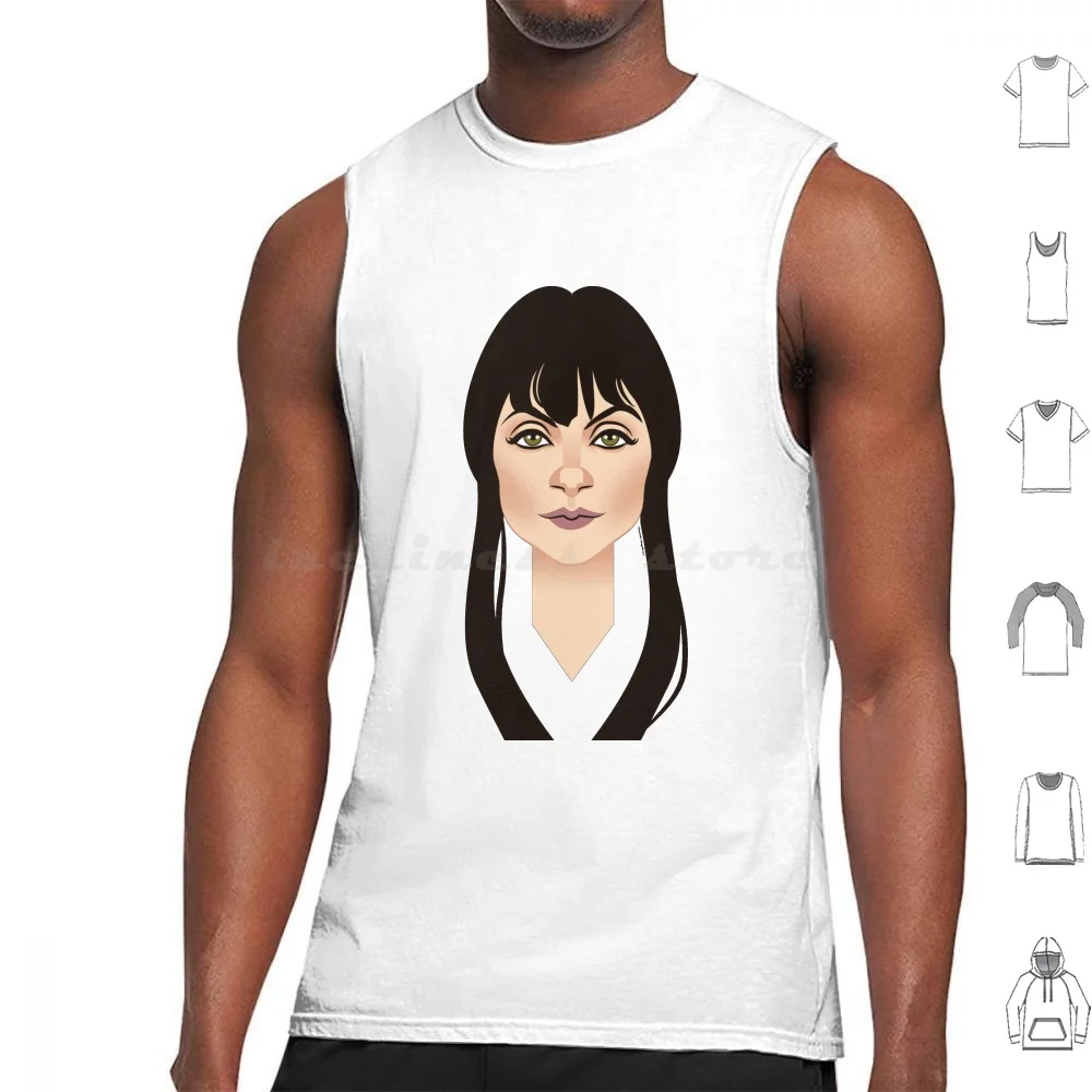 Zulema Tank Tops Print Cotton Najwa Nimri Zalema Via A Vis Tv Alejandro Mogollo Alemogolloart Alejandromogolloart