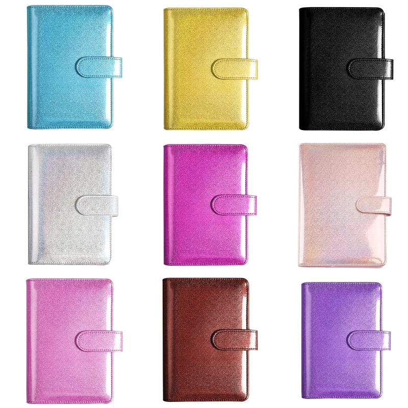 Popular Binder Dairy Notebook Cover Loose-Leaf Notepad Cover with Buckle Closure Pen Loop for Women Teens