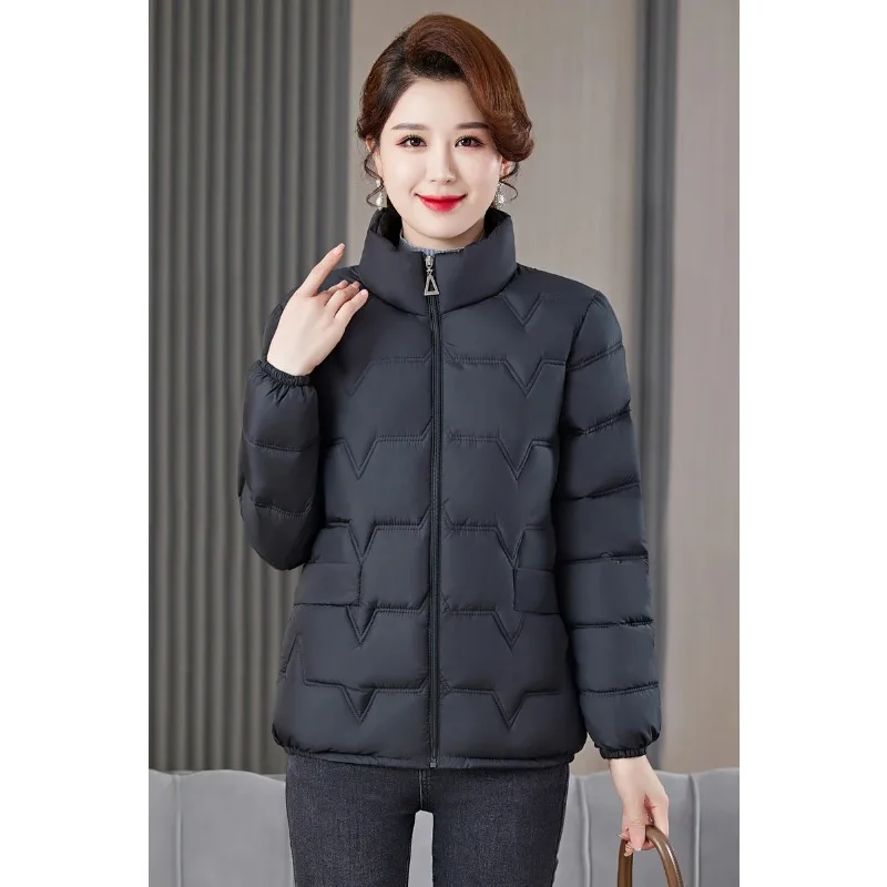 2025 New Ultra-Light Thickened down Jacket Cotton-padded Clothes Women clothes Middle-aged Women Dress Cotton-Padded Coat Win...