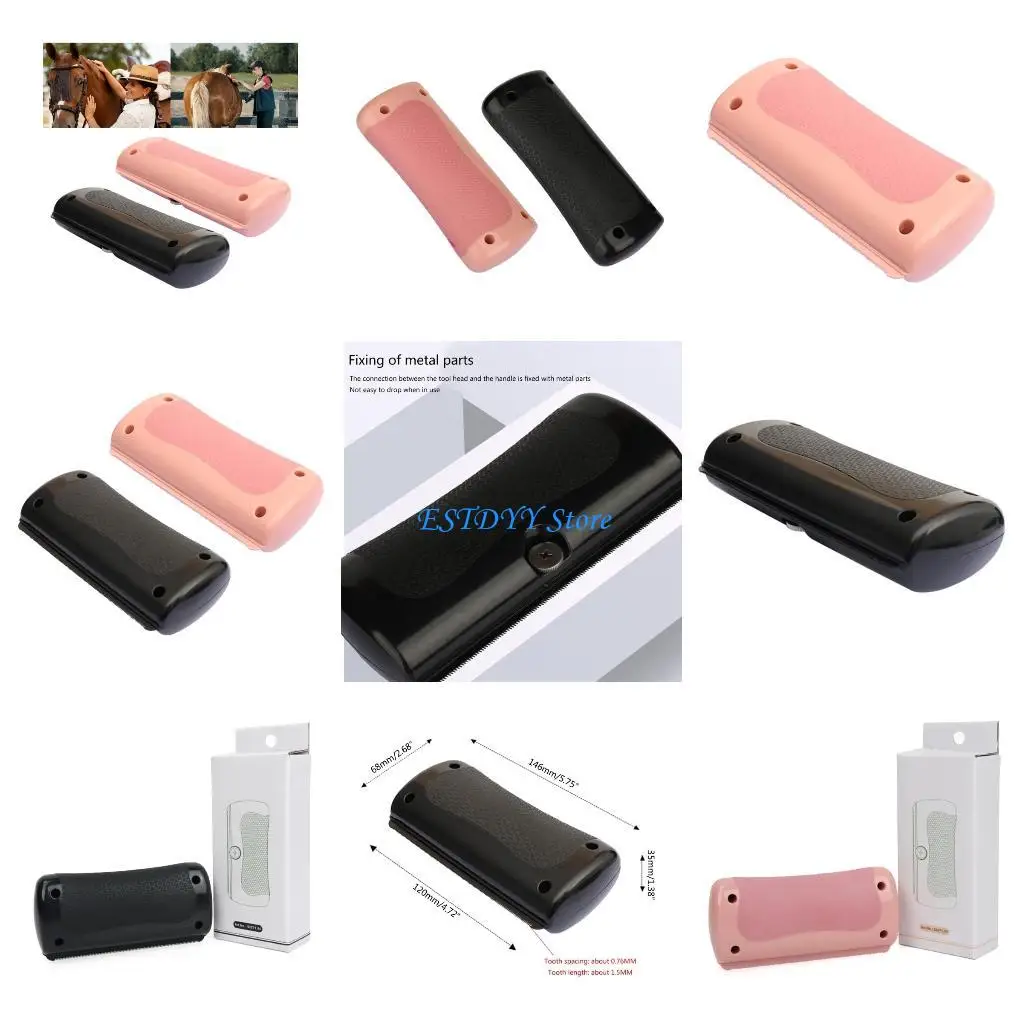 

G6DE Horse Cleaning Brush Hairbrush Horse Cow Hair Brush Grooming Horsehair Brush