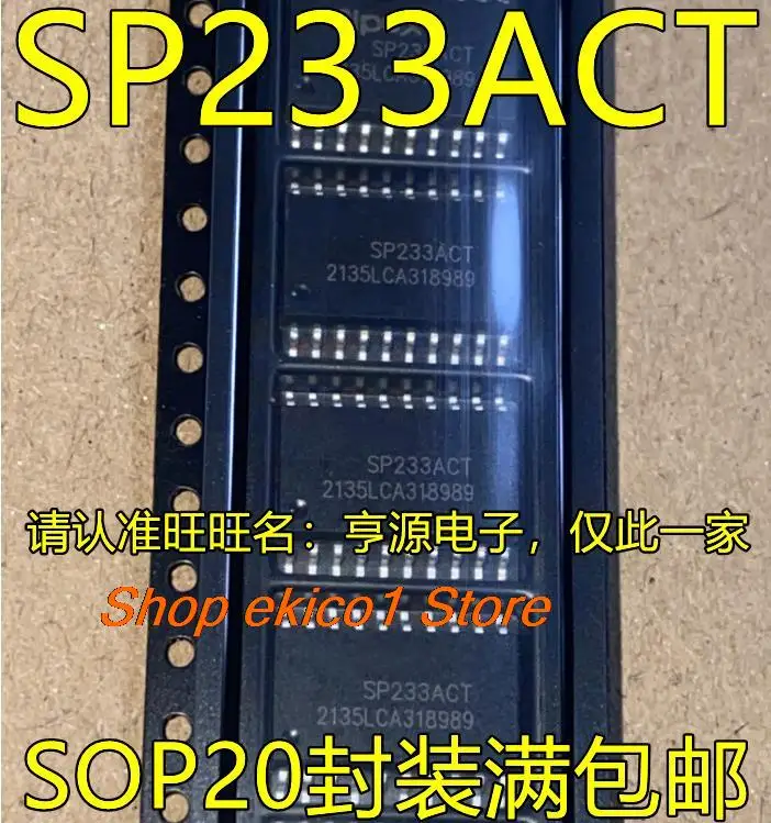 5pieces Original stock SP233ACT SOP20 RS-232/