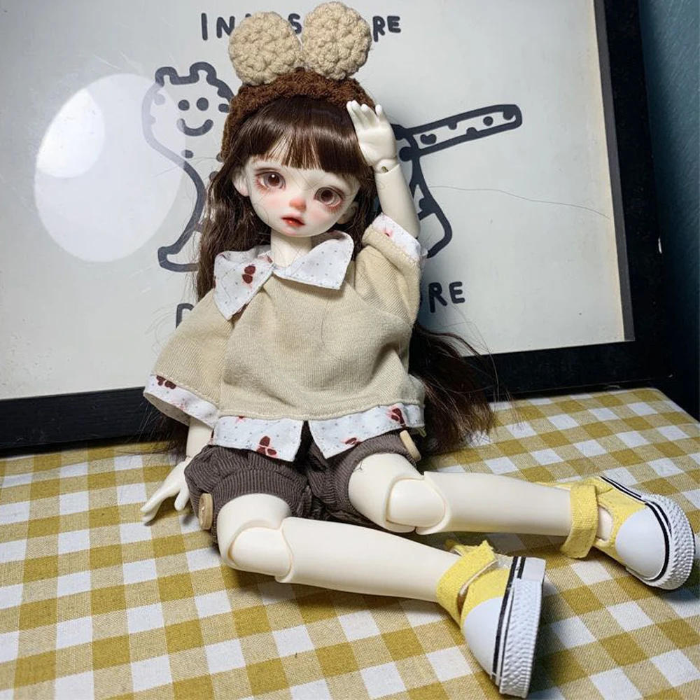 

H02-013 children handmade toy BJD/SD doll clothes 1/6 30cm coffee color milk tea color Bloomers 2pcs/set