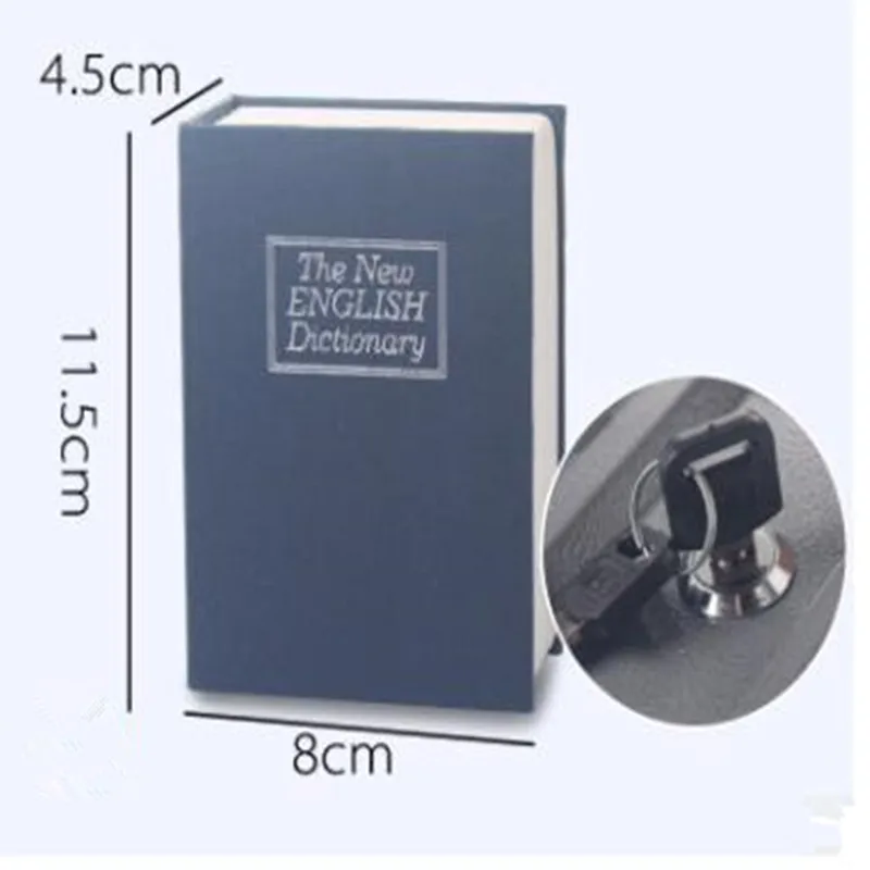 Creative Dictionary Book Safes Key Lock Type High Quality  Hidden Security Safe Box Metal Steel Simulation Classic Book Style