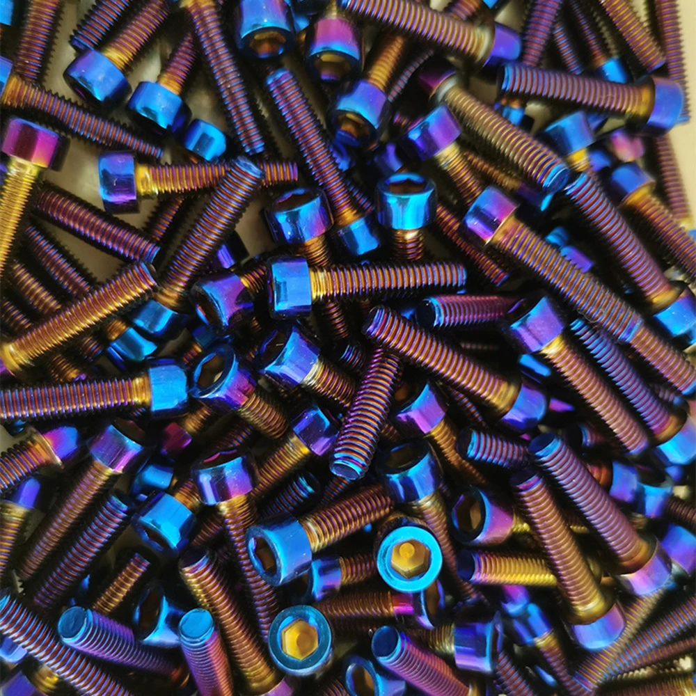 Weiyi M3 M4 M5 M6 M8 M10 DIN912 Innensechskantschrauben SUS304 Edelstahl Blau Gebrannt Beschichtet Inbusschrauben