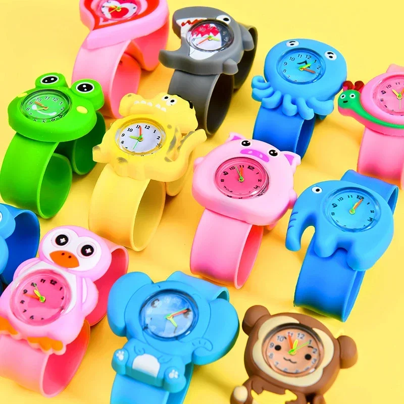 Children\'s Watches 3D Cartoon Kids Slap Wrist Watches Kid Baby Watch Clock Child Quartz Watch for Girls Boys Christmas Gifts