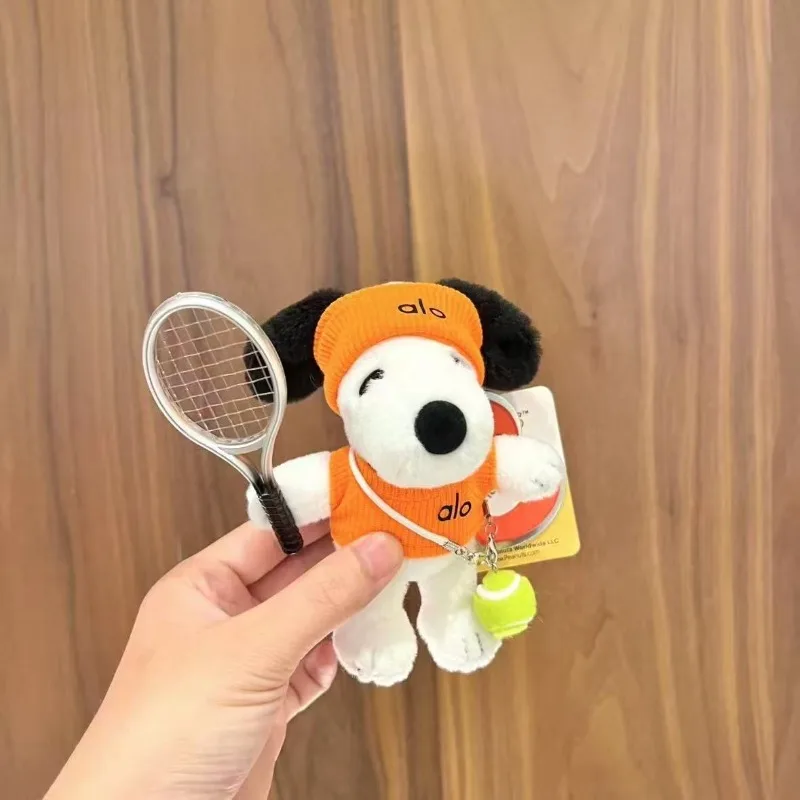 New Snoopy Kawaii Plush Doll Keychain Cartoon Creative Couple Bag Pendant Car Key Accessories Children's Birthday Gift