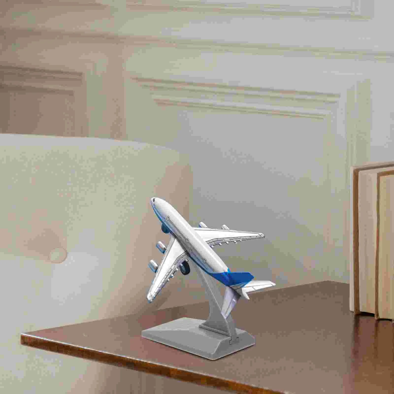 2 Pcs Aircraft Model Stand Airplane Decor Display Animal Support Desktop Plastic Shelf