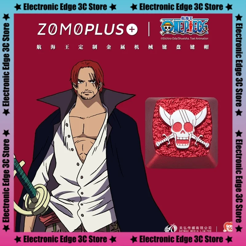 Zomoplus One Piece Four Emperors Personalized Metal Keycaps Single Original Customized Mechanical Keycaps Keyboard Accessories