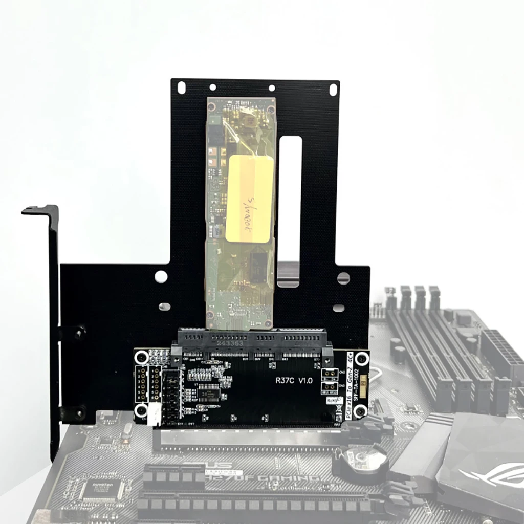 بطاقة محول PCIe5.0 x16 إلى Gen-Z 4C+/SFF-TA-1002 EDSFF بطاقة اختبار وحماية مرتفعة تدعم Gen5 PCI-E 5.0 512Gbps