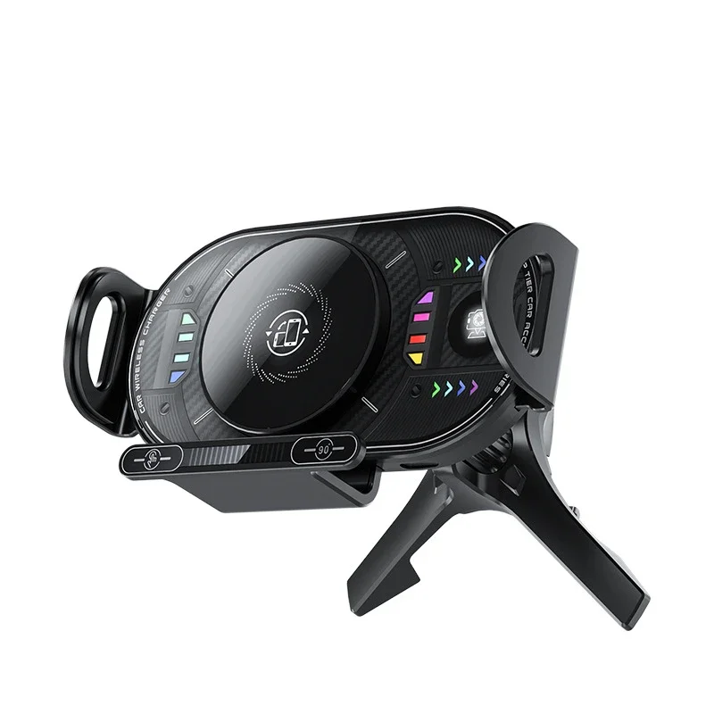 15W Universal Car Phone Wireless Charger Holder 90° Rotation Mount for Samsung Galaxy Fold 6 5 4 3 Z Flip S25 S24 Iphone 17 16