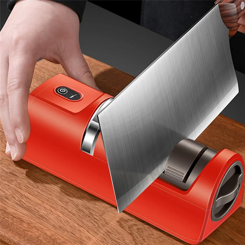 A85I-Electric Rechargeable Cutter Sharpener - Fast Polishing, Multifunctional Kitchen Assistant