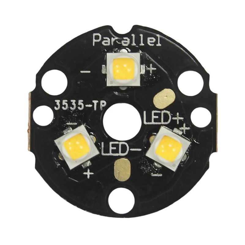 

Triple 219F 5000K CRI90 SMD 3535 LED on 20mm DTP Copper MCPCB Parallel with LENs Flashlight DIY