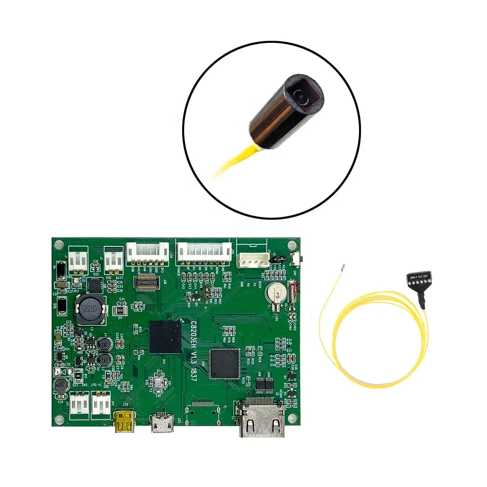 muC103T 1.5mm diameter OV6946 160 Kpixel sensor medical endoscope camera module no led with HD monitor  backend C8203E103