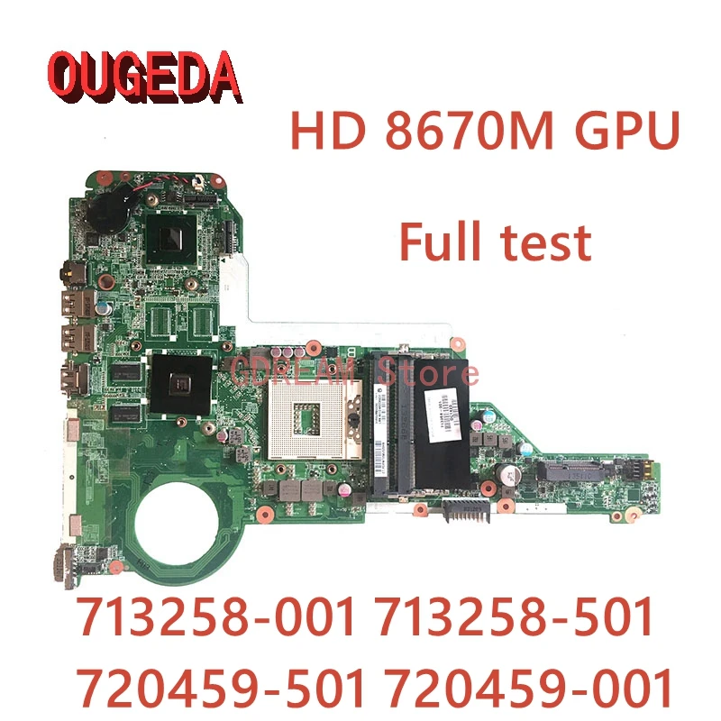 

OUGEDA DA0R62MB6E0 713258-001 713258-501 720459-501 720459-001 For HP Pavilion 14-E 15-E Laptop Motherboard HM76 HD 8670M GPU