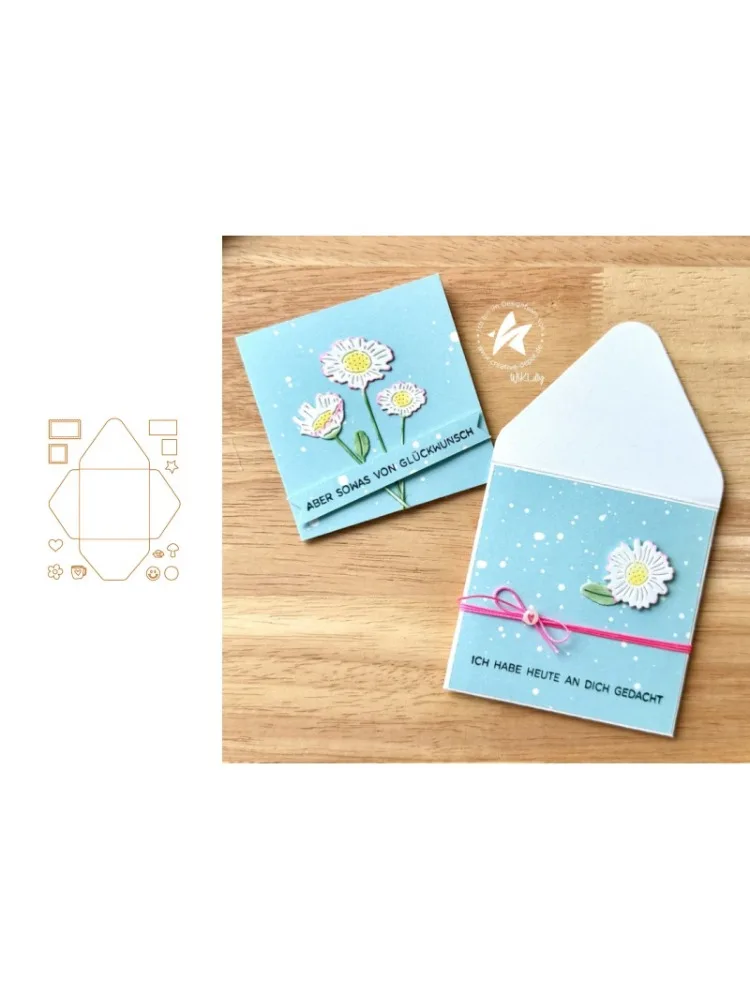Neues Produkt Vorverkaufsbox Eltern-Kind-Stanzformen und Stempel DIY Scrapbook-Album Dekoration Geprägtes Papierkarten-Set