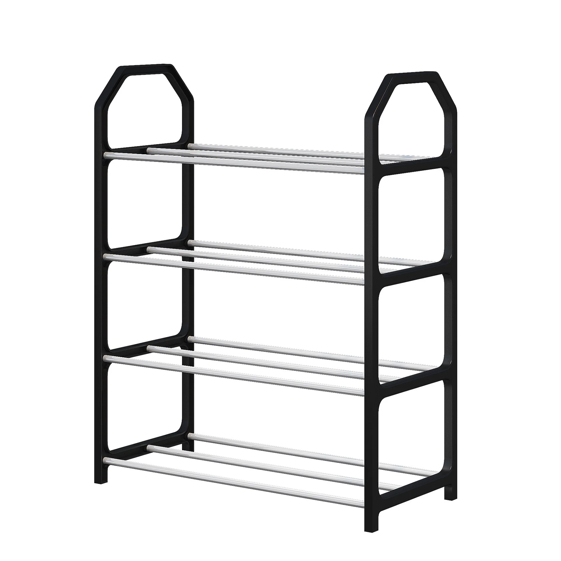 Simple Trapezoidal Shoe Rack for Home Use, Doorstep, Dormitory, Dormitory Storage, Shoe Cabinet, Balcony, Four Story Shelf, SPAC