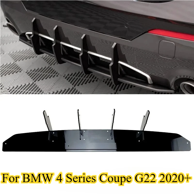 

Автомобильный задний бампер, сплиттер, спойлер для BMW 4 серии Coupe G22 2020+, спойлер на бампер, защитные комплекты кузова, автомобильные аксессуары