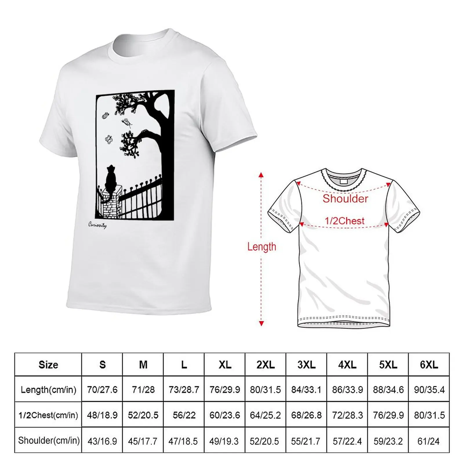 Curiosity T-Shirt Casual Breathable Short Sleeve Top
