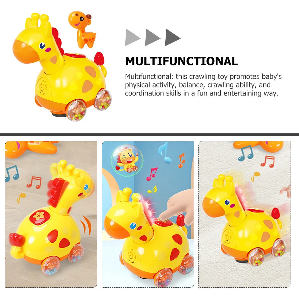 Giraffe Slithering Baby Kruipende Begeleiding Speelgoed Mini Cartoon Plastic Babyspeeltje