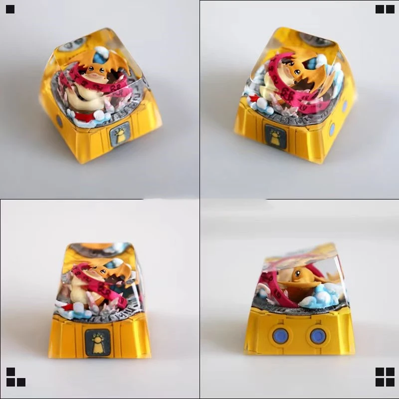 Cute Anime Characters Keycap Mechanical Keyboard ResinTransparent Stereoscopic Keycap Wave 21