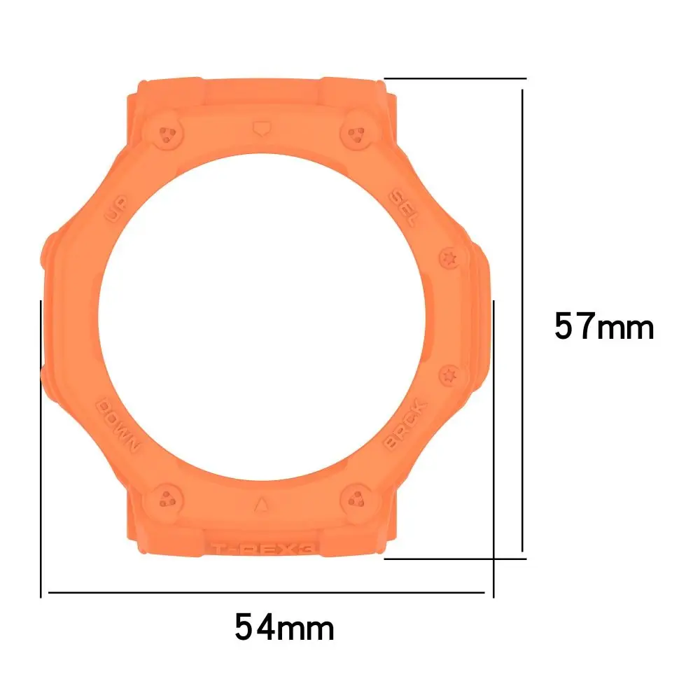 Capa protetora tpu macia para relógio inteligente, acessórios de borda, protetor de tela para amazfit t-rex 3