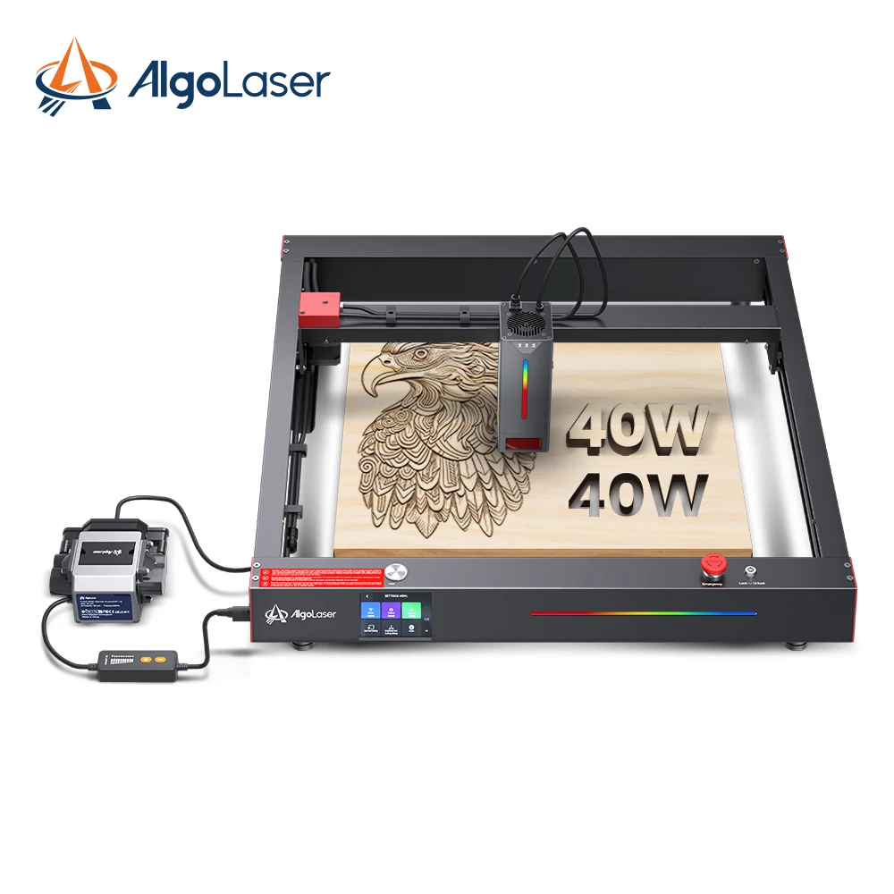 

AlgoL aser 40W L aser Cutting Machine for DIY Tags engraving 3D L aser Engraving Machine