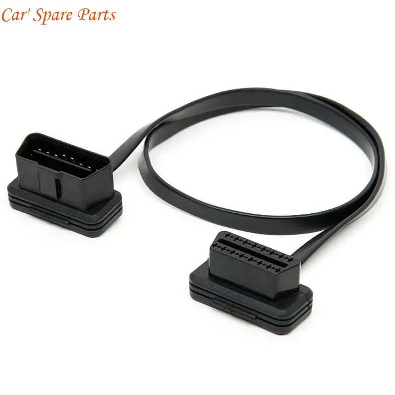 Y4UA Car Male To Female Car Scanner Extension Cable Adapter Diagnostic Extender Cord Adapter OBD OBDII OBD2 8 Connector