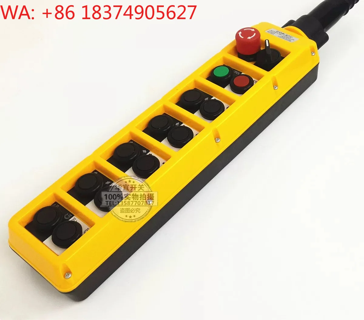 COB-67C 67CS TNHA1 Rainproof crane control button, running switch 14 holes double row handle
