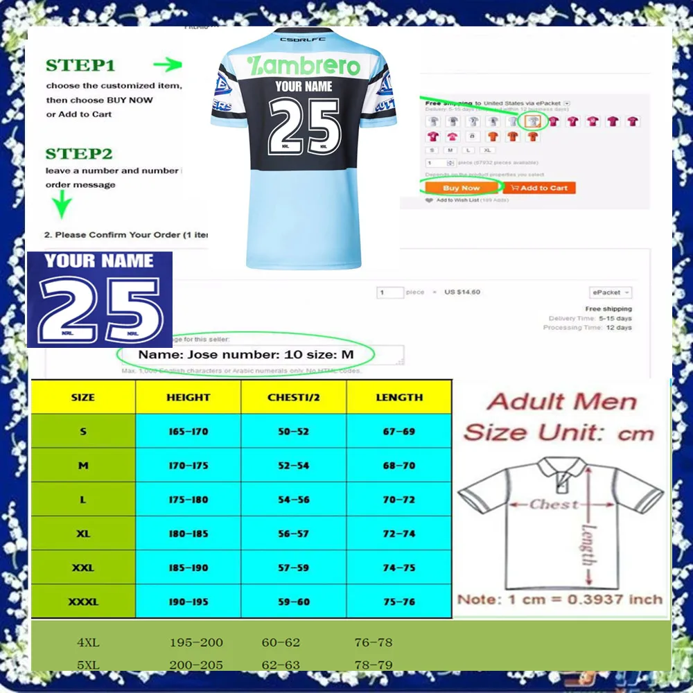 2025 جيرسي الرجبي الأصلي مقاس S--5XL