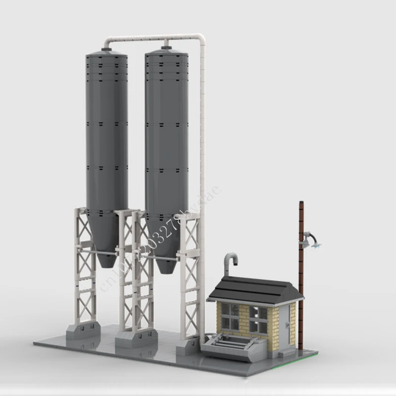 726PCS Graan Silo Modulaire MOC Creatieve street view Model Bouwstenen Architectuur DIY Onderwijs Assemblage Model Speelgoed Geschenken