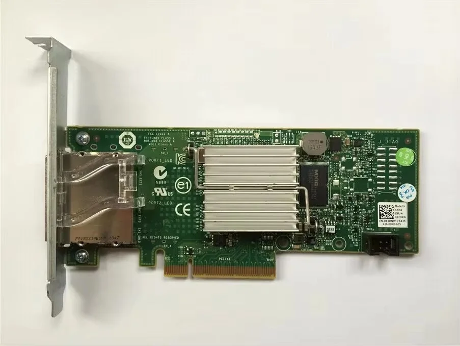 

H200E 6Gb/s SAS PCIe HBA 2 Port Ext SFF-8088 12DNW SAS2008= 9200-8E JBOD