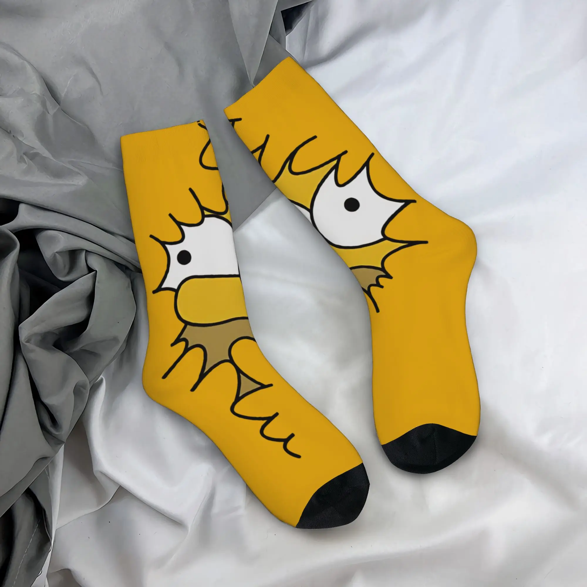 Crazy  Men Women Socks Simpsoneds Merchandise Warm  Graphic Sock Spring Autumn Winter
