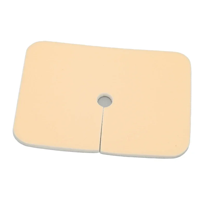 

10pcs 10x7cm Tracheostomy Pad Trach Ties Foam Waterproof Skin Friendly for Neck Surgery Patients Catheter fixing Pad