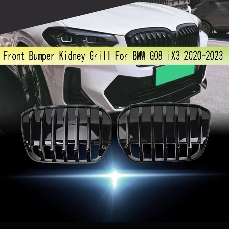 

Front Bumper Kidney Grill For BMW G08 IX3 2020-2023 M Style Air Intake Grille Car Racing Grilles Body Kit